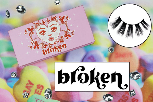 broken lashes - likely makeup